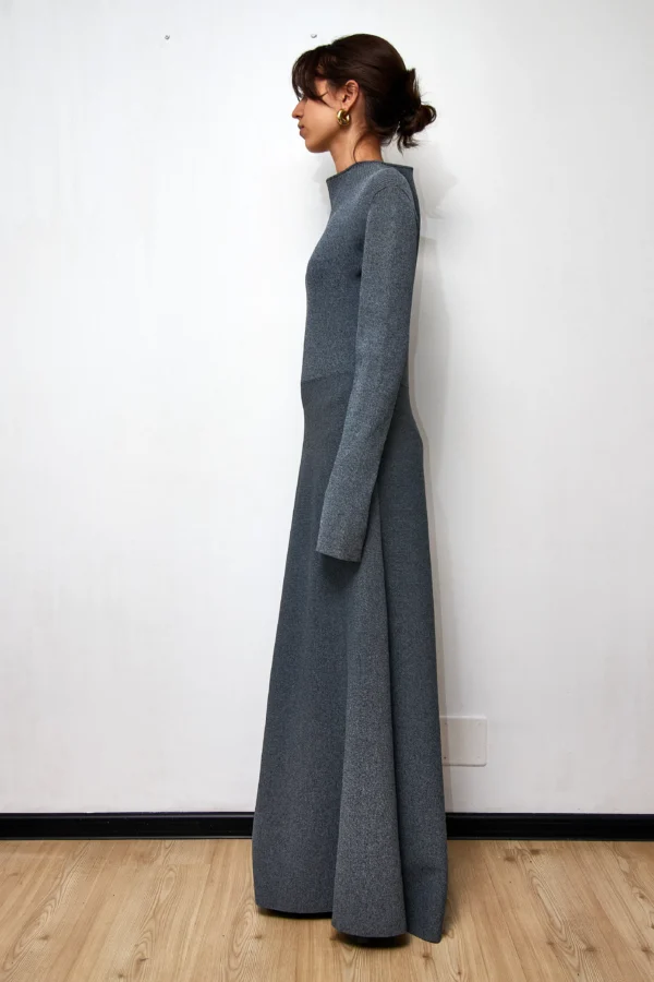 H&M Knitted Grey Dress - Image 2