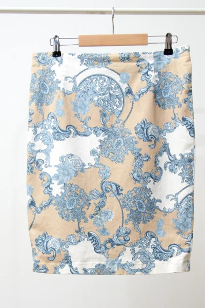 Vintage Cotton Skirt Print