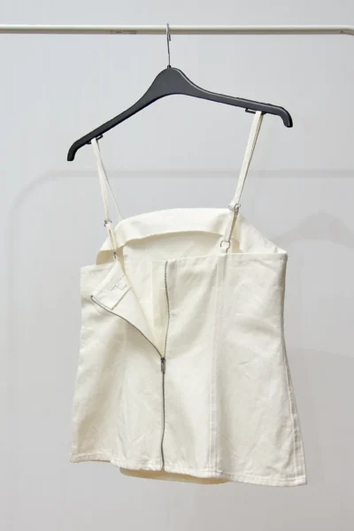 COS White Denim Top