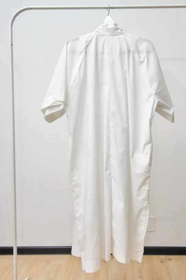 White Shirt Dress in Cotton - Image 2