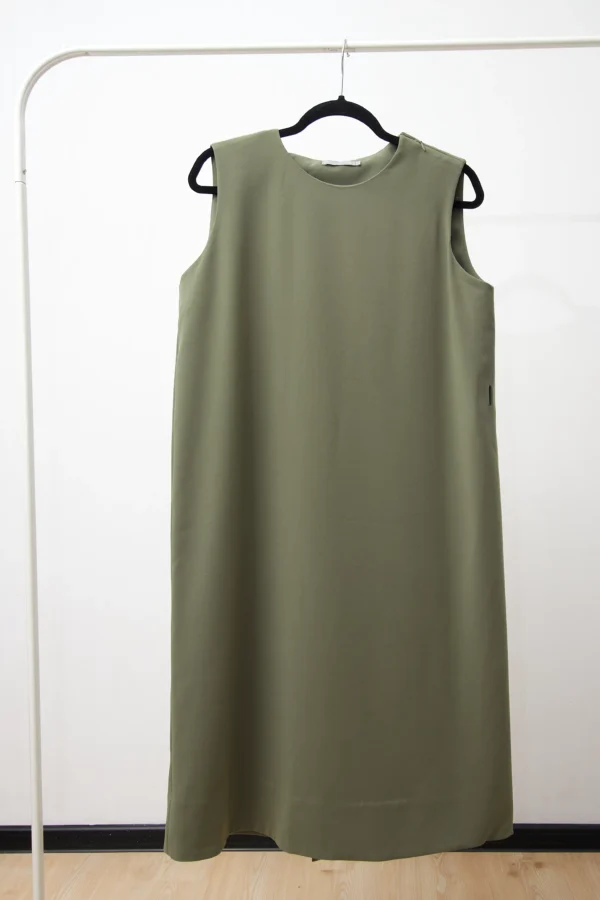 COS Dress in Avocado Green - Image 2
